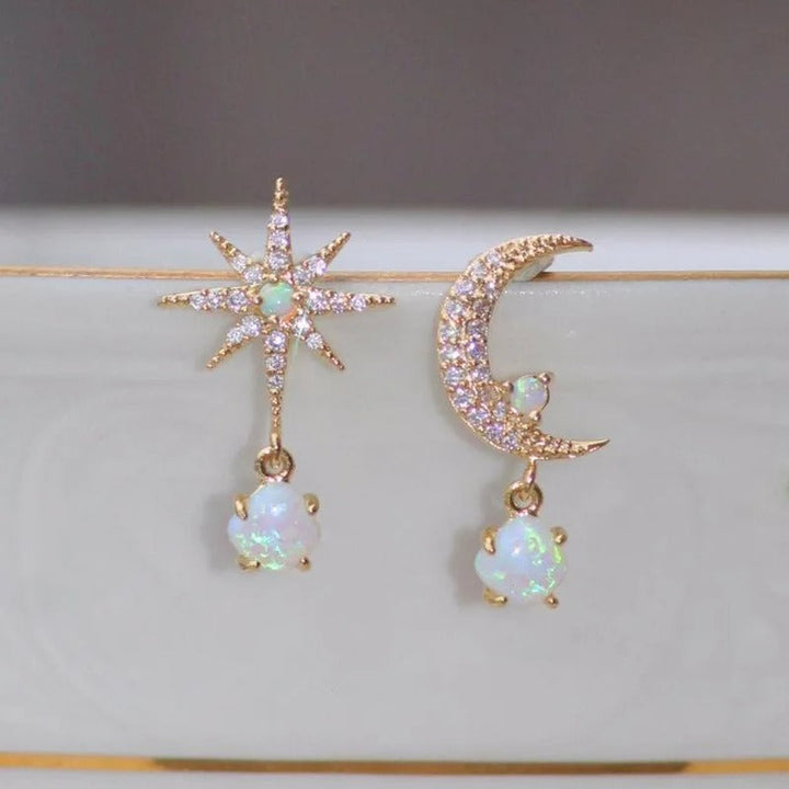 Pendientes de perlas de clase estrella