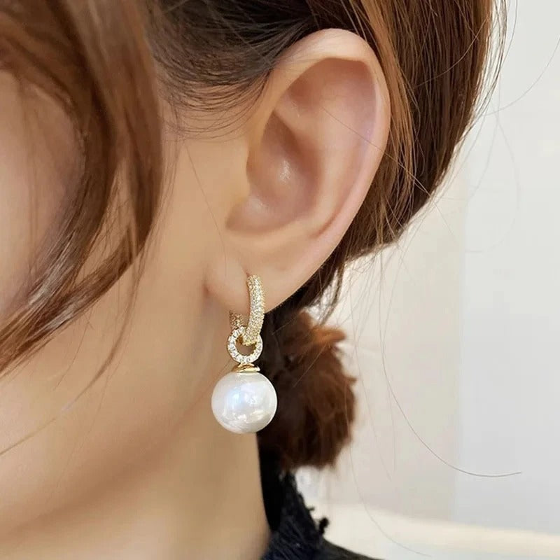 Pendientes de perlas elegantes