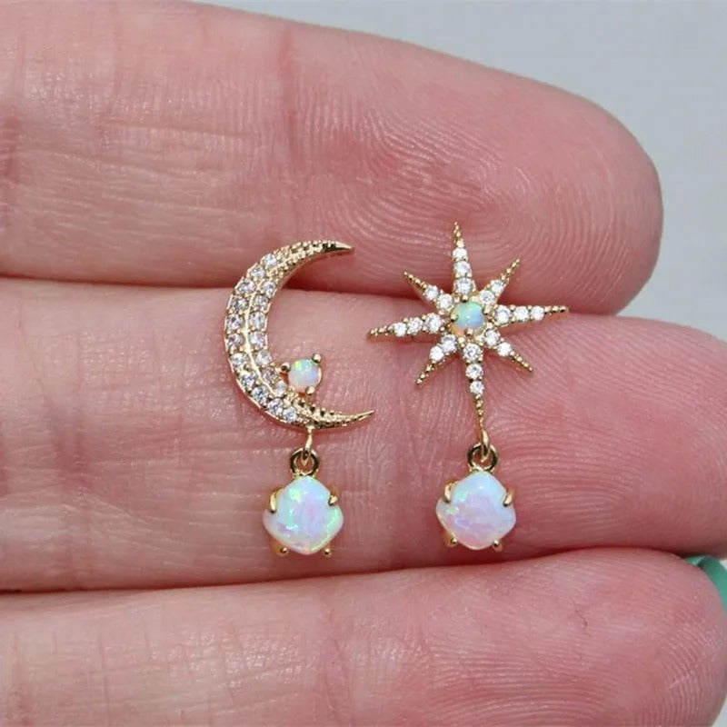 Pendientes de perlas de clase estrella
