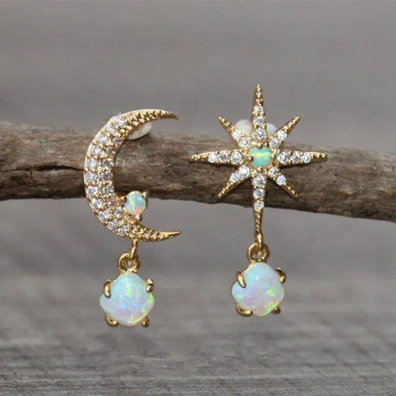 Pendientes de perlas de clase estrella