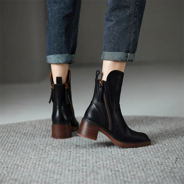 Mandy™ - Botines de Cuero
