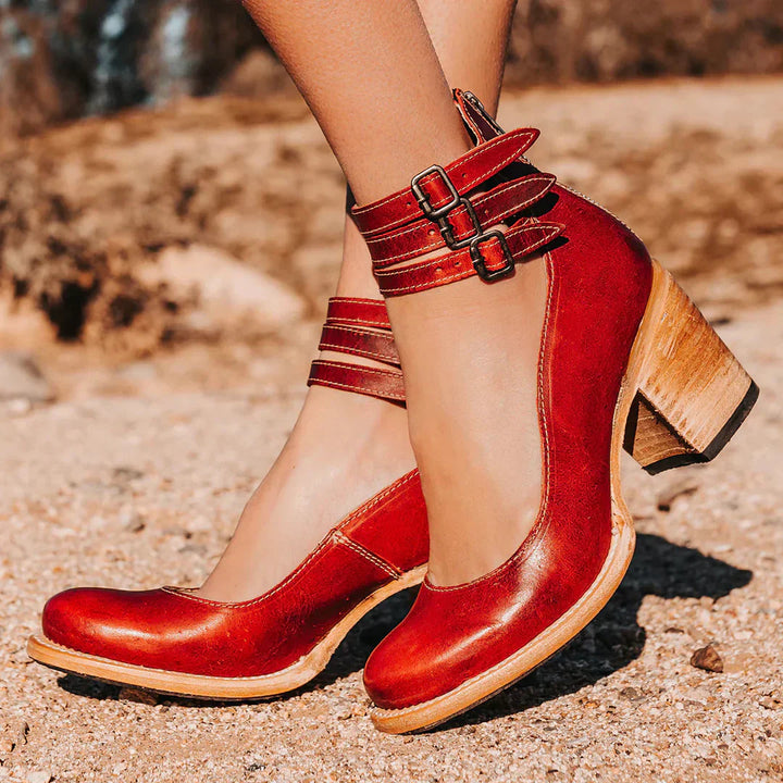 Megan™ - Botines de Cuero