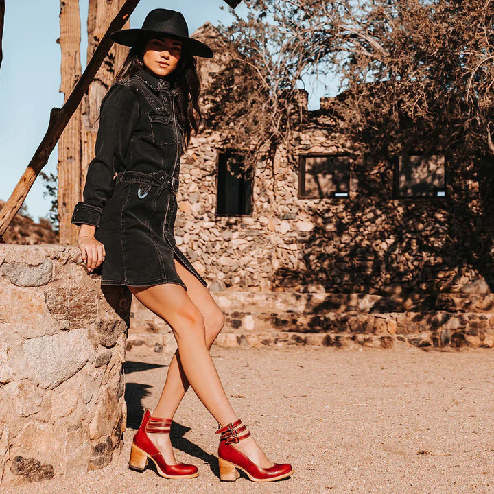 Megan™ - Botines de Cuero