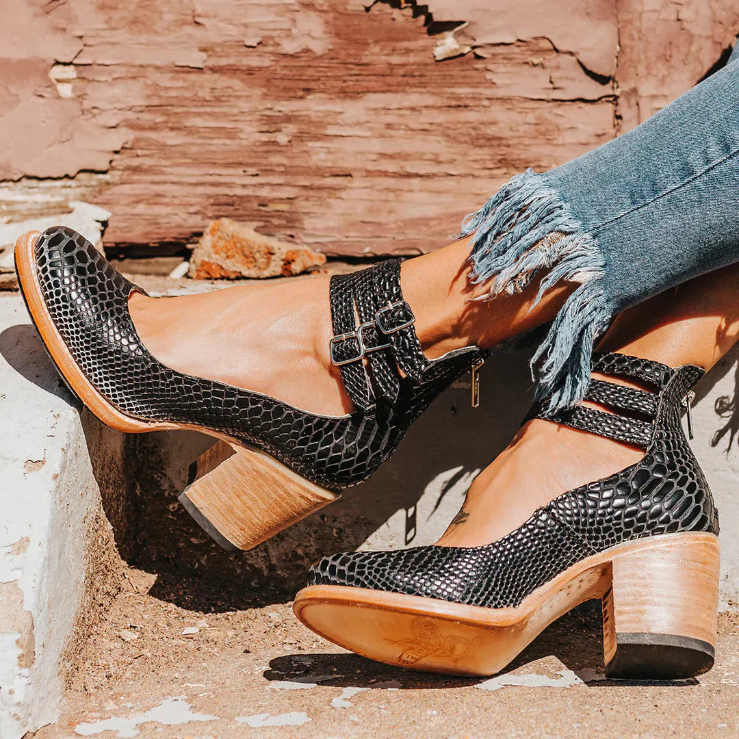 Megan™ - Botines de Cuero