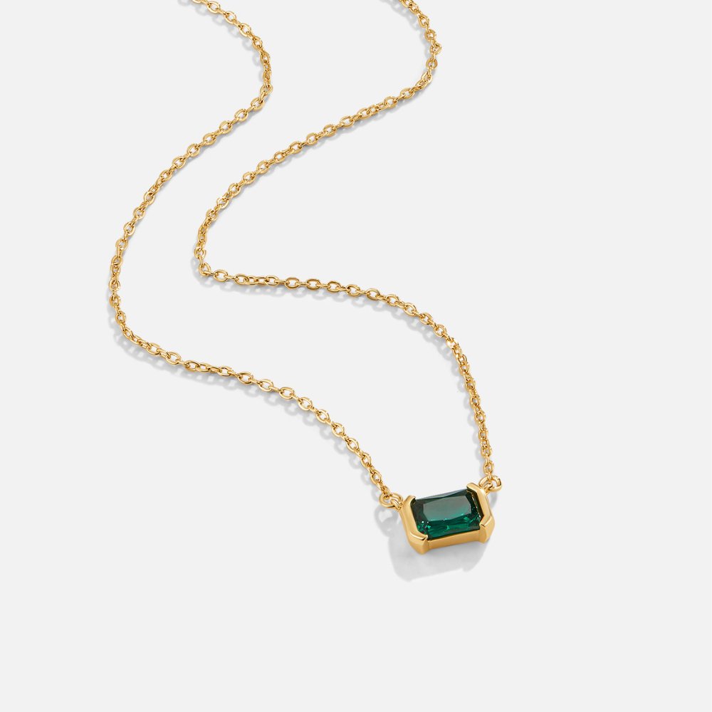 Collier Moni Grön Smaragd