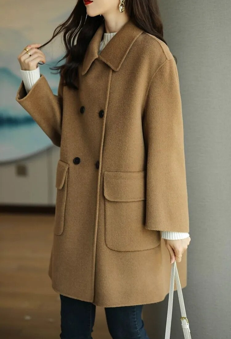 Elisa - Abrigo de invierno para mujer de lana