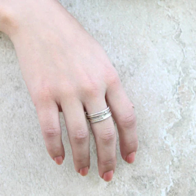 Shine - Anillo de Plata Vintage Guld Lager