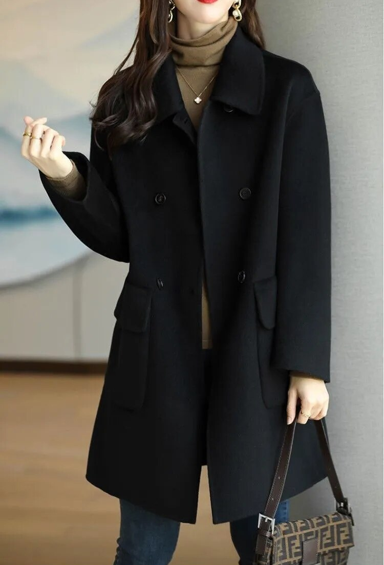 Elisa - Abrigo de invierno para mujer de lana